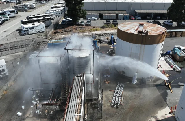 California seeks solution as Los Angeles chemical tank heats up