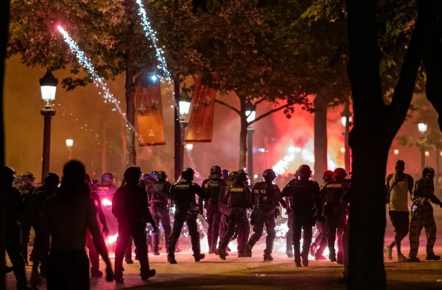 Hundreds Arrested After Clashes During PSG Champions League Celebrations
