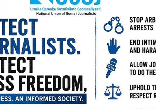 NUSOJ Raises Alarm Over Journalists’ Arrests and Harassment in Mogadishu