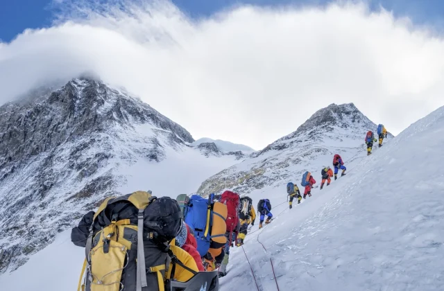 Record 274 climbers scale Mount Everest in a single day from Nepal