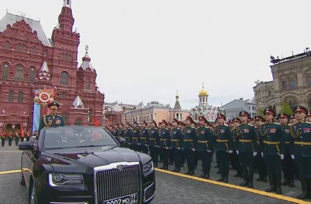 Russia holds scaled-back Victory Day parade amid renewed calls for truce