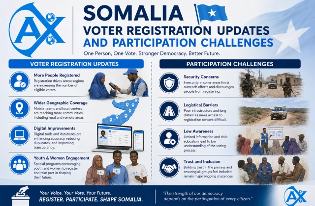 Somalia voter registration updates and participation challenges