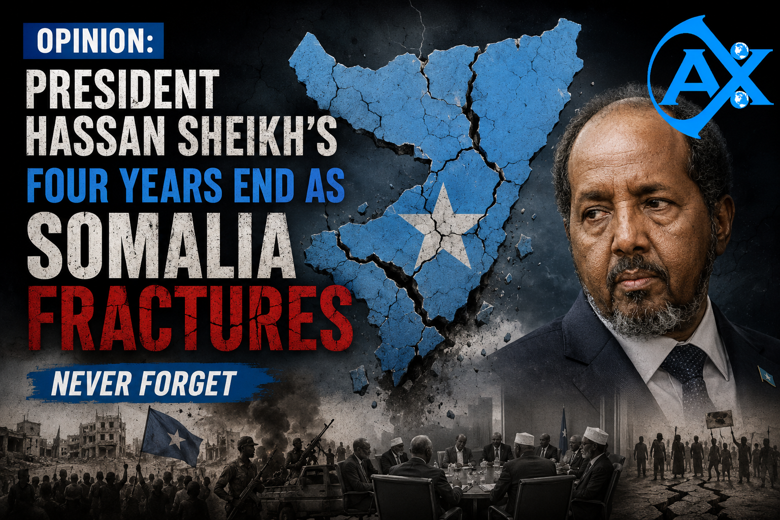 Opinion: President Hassan Sheikh’s Four Years End as Somalia Fractures