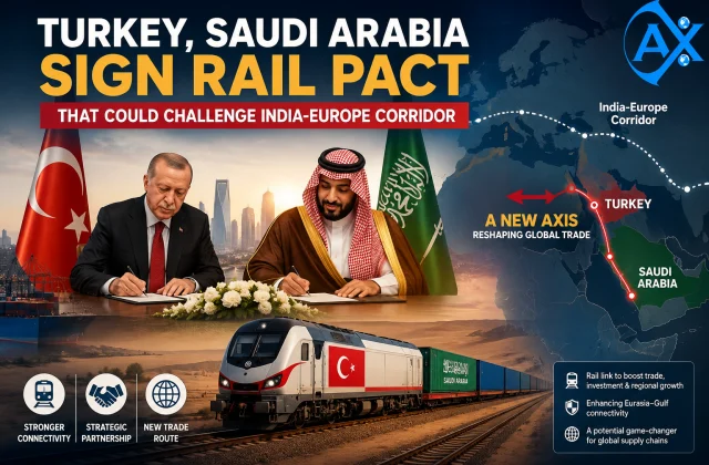 Turkey, Saudi Arabia Sign Rail Pact That Could Challenge India-Europe Corridor