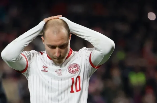 Denmark’s Christian Eriksen collapses during football friendly in Copenhagen