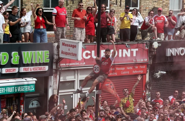 Dozens Rescued From Height During Arsenal Victory Parade