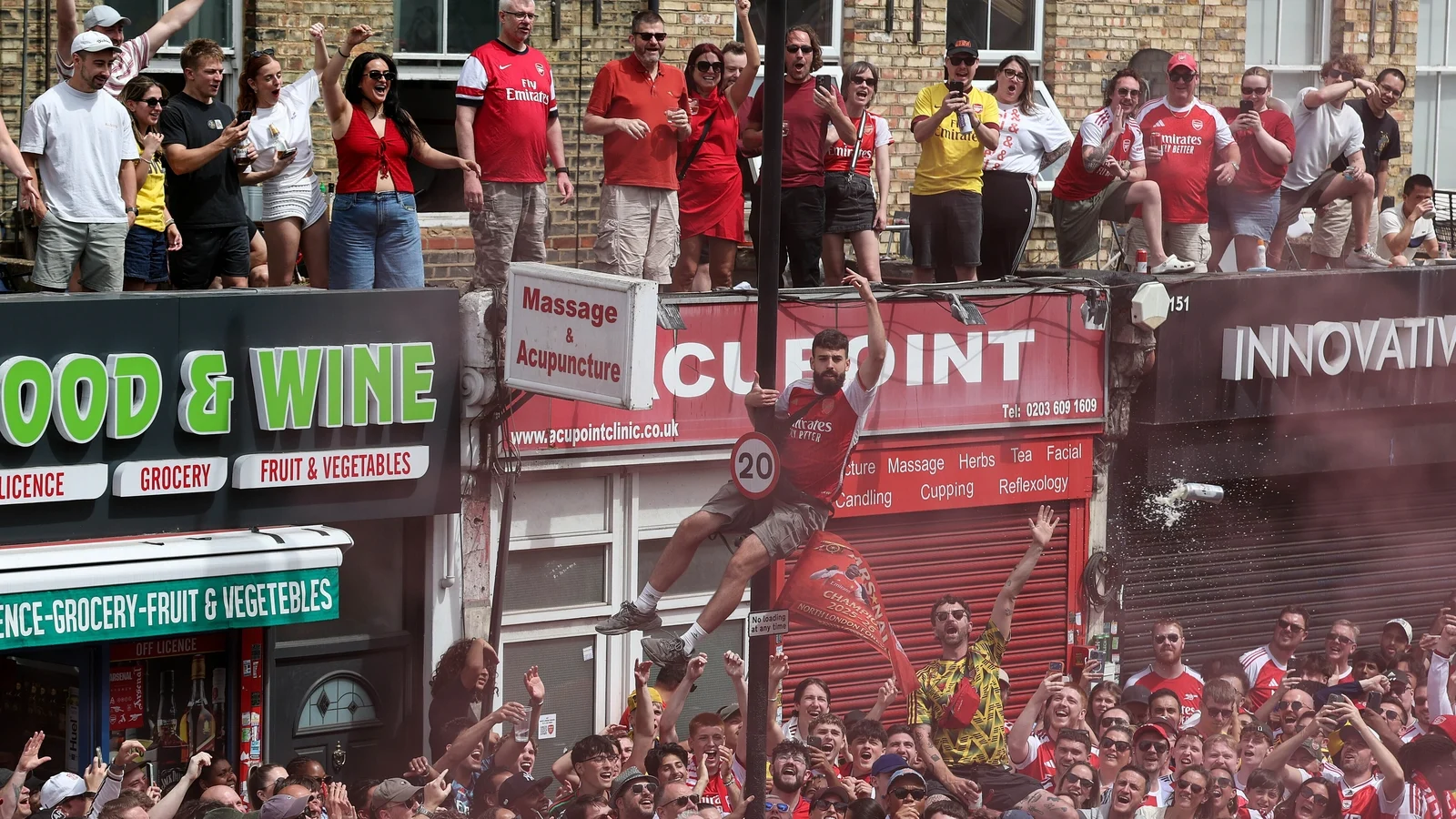Dozens Rescued From Height During Arsenal Victory Parade