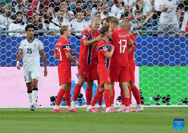 Haaland scores twice on World Cup debut as Norway beat Iraq