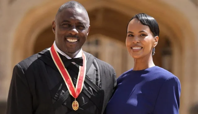 Idris Elba, Torvill and Dean receive honours at Windsor Castle