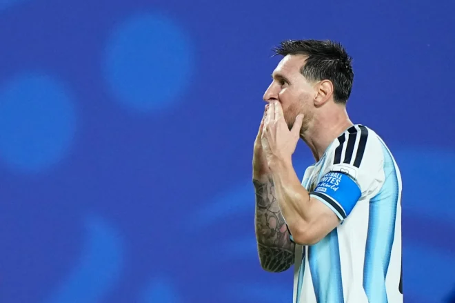 Messi ties men’s World Cup goals record in Argentina win over Algeria