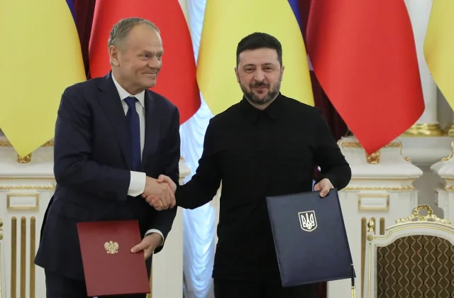 Poland strips Zelensky of top honor as World War II dispute strains ties