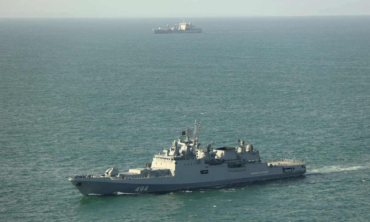 Russian warship fires warning shots at yacht in English Channel