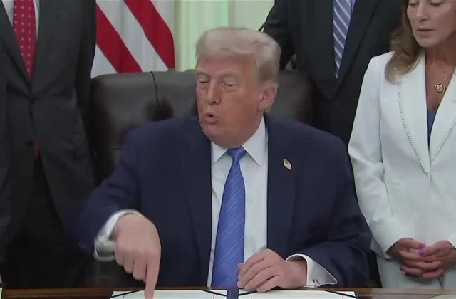 Trump tells reporters, “I love the inflation,” during exchange