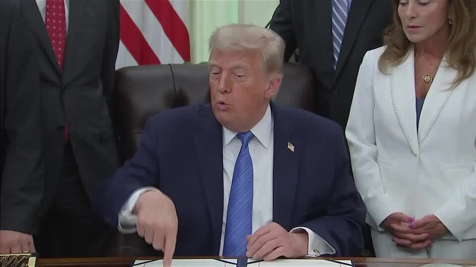 Watch: 'I love the inflation,' Trump tells reporters
