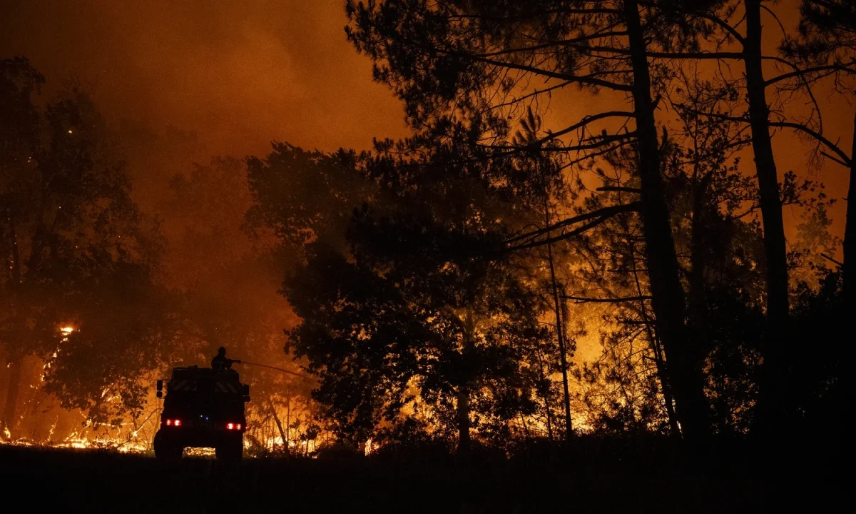150,000 Evacuated as Wildfires Rage Across France and Spain