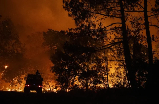 150,000 Evacuated as Wildfires Rage Across France and Spain