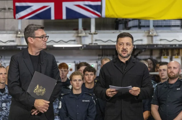 Burnham Meets Zelensky, Pledges New Drone Jamming Technology