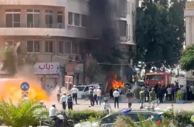 Explosions in Damascus wound 18 during Macron’s Syria visit