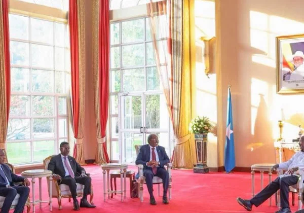 Hassan Sheikh, Museveni Discuss Somalia Security Ahead of AUSSOM Summit