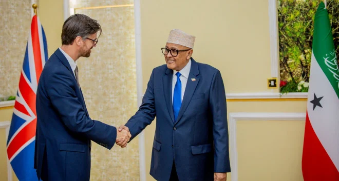 North Western State of Somalia President Meets UK Ambassador in Hargeisa
