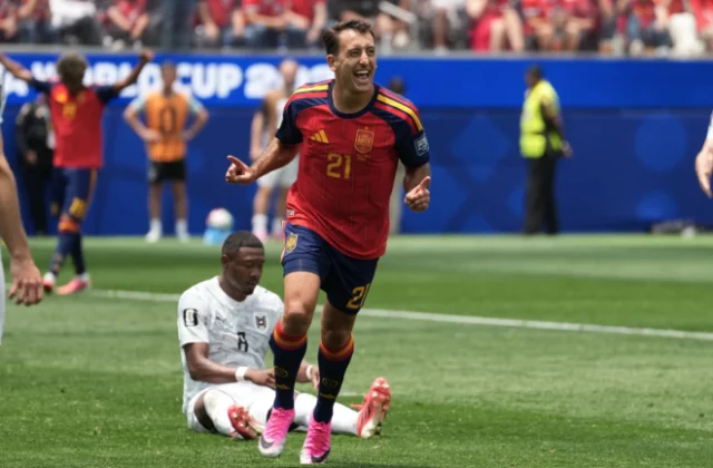 Oyarzabal scores twice as Spain beats Austria 3-0, reaches round of 16