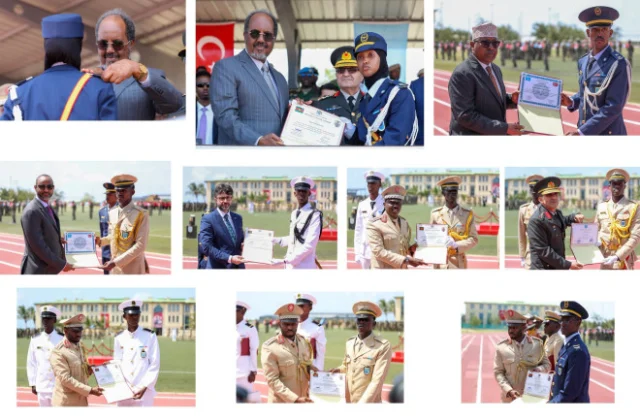 President Mohamud Attends Graduation of Somali Officers Trained at TURKSOM Academy