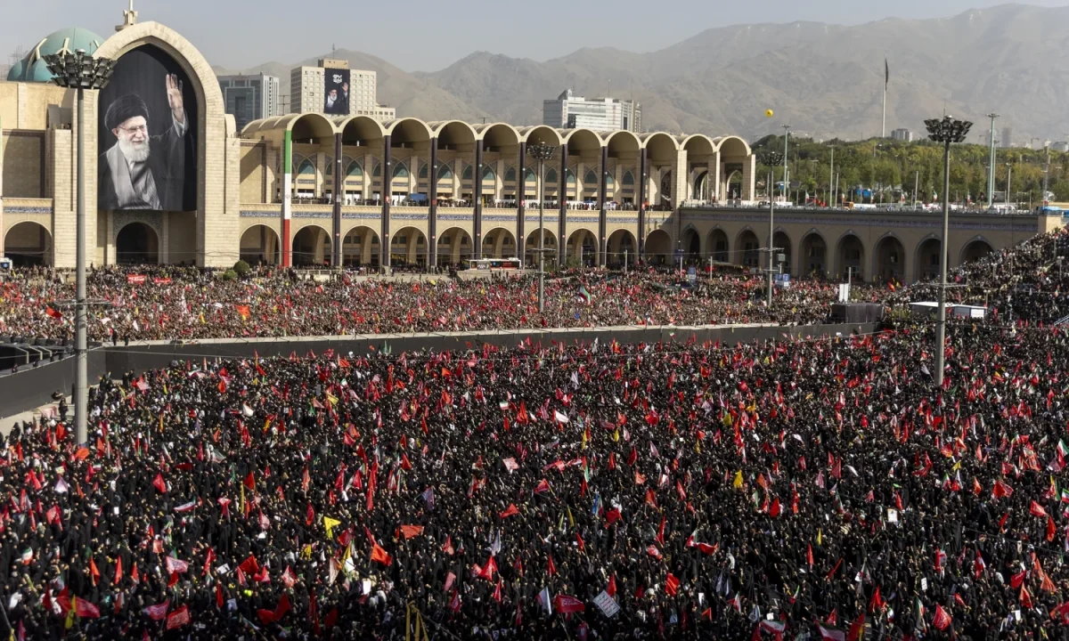 Thousands gather in Tehran to mourn Iran’s Khamenei