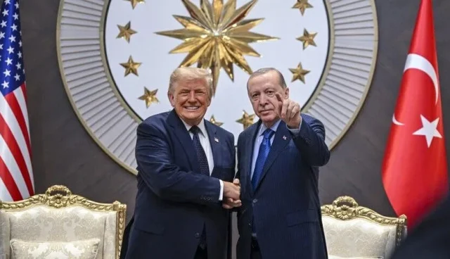 Turkish President Erdogan welcomes Donald Trump during Ankara visit