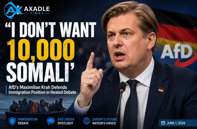 I Don’t Want 10,000 Somali’: AfD’s Maximilian Krah Defends Immigration Position in Heated Debate
