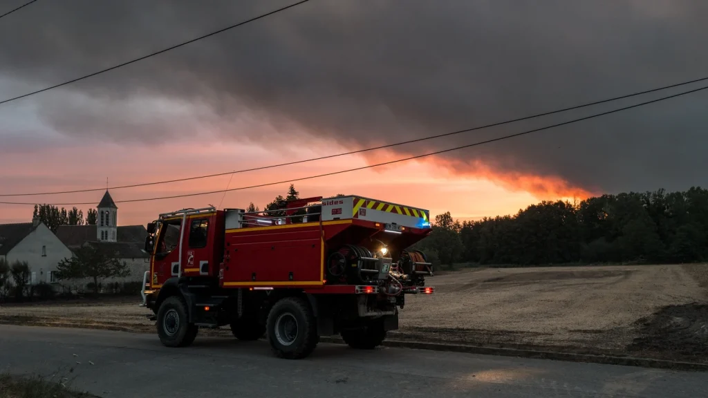 Fire of 'exceptional scale' rages south of Paris