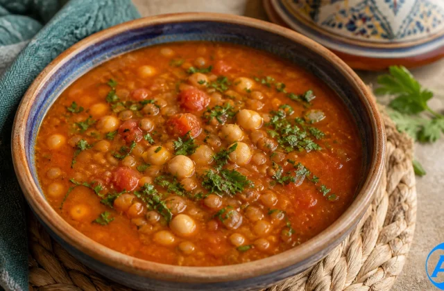Harira — Moroccan Tomato and Lentil Soup
