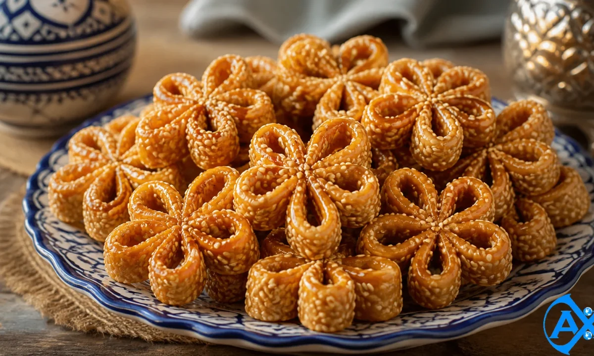 Chebakia — Moroccan Sesame Pastries