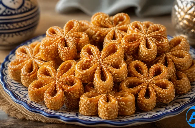 Chebakia — Moroccan Sesame Pastries