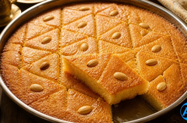 Basbousa — Egyptian Semolina Cake
