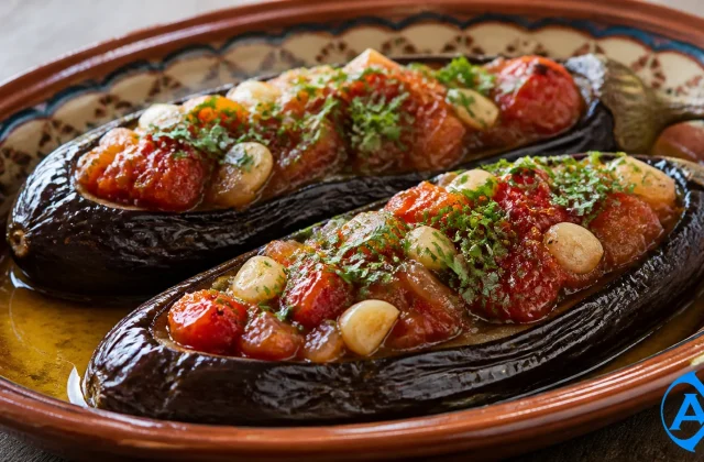 İmam Bayıldı — Turkish Stuffed Aubergine