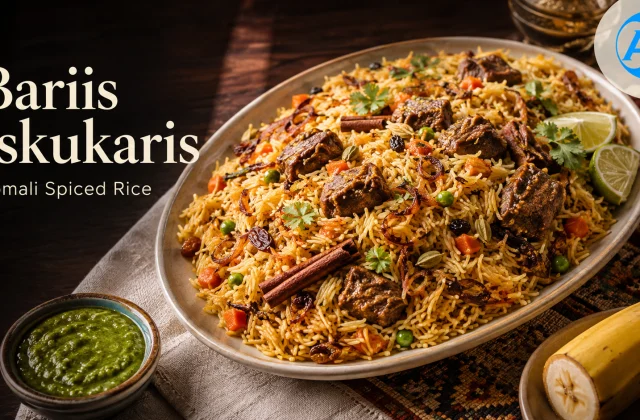 Bariis Iskukaris — Somali Spiced Rice