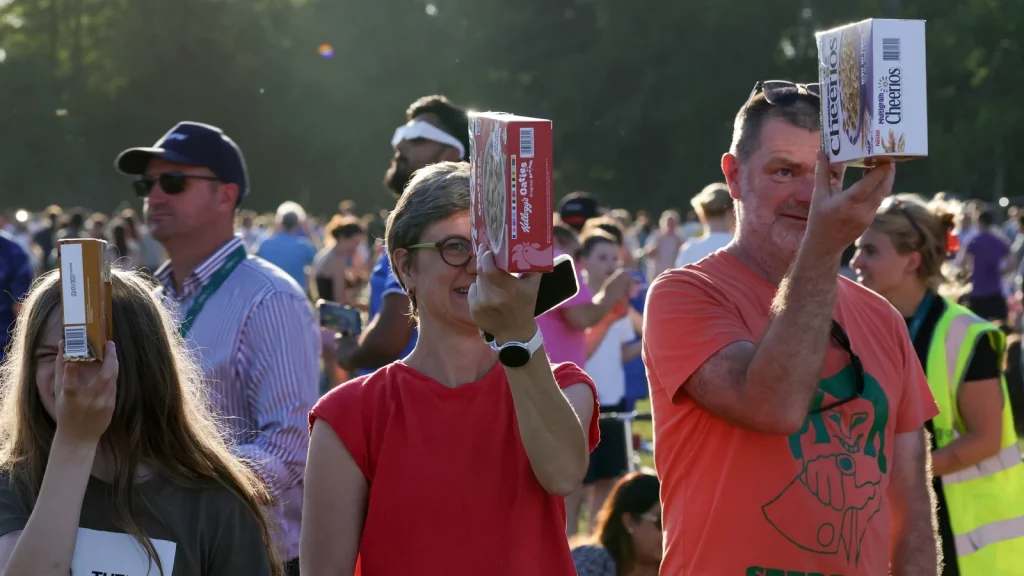 In pictures: Stargazers treated to solar eclipse