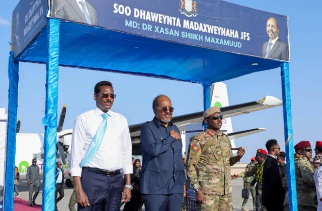 President Mogamud Arrives in Dhusamareb Amid Tensions Over Planned Galkayo Visit