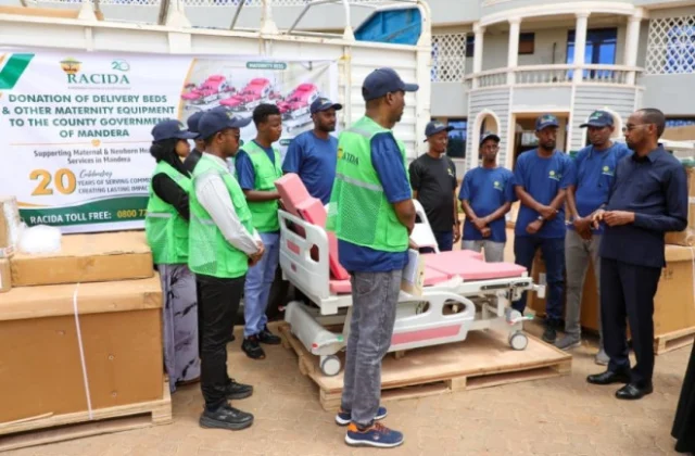 RACIDA Donates Maternal and Newborn Health Equipment to Mandera Hospital