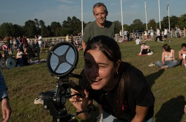 Skywatchers and scientists observe an eerie solar eclipse