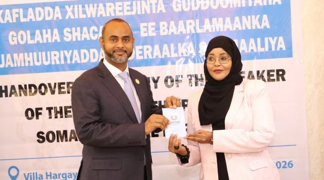 Somalia’s New Parliament Speaker Takes Office, Pledges Unity and Stronger Oversight
