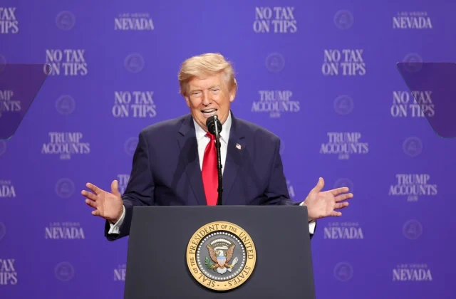 Trump Attacks Democrats During Economic Speech After Michigan Result