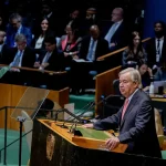 UN chief calls for AI limits and end to wars in final assembly address