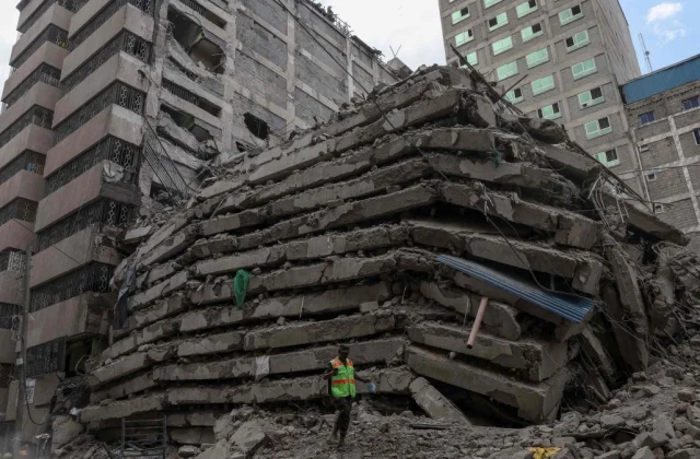 Dozens Feared Trapped as High-Rise Building Collapses