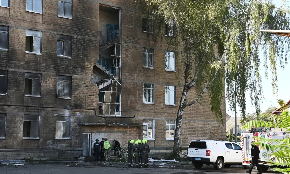 
        
        Russian drone strikes Kyiv school, pupils escape unhurt
    