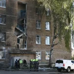 Russian drone strikes Kyiv school; pupils escape unharmed