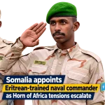Somalia appoints Eritrean-trained naval chief, risking further strain with Ethiopia