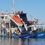 Zelensky Says Russian Drone Sinks Grain Ship in Black Sea, Killing Two