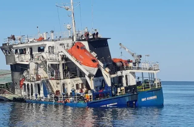 Zelensky Says Russian Drone Sinks Grain Ship in Black Sea, Killing Two
